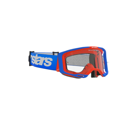 Goggles Alpinestars Vision 8 Wordmark Blue/Orange, Clear Lens