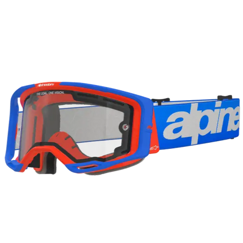 Goggles Alpinestars Vision 8 Wordmark Blue/Orange, Doble Panel de Lente
