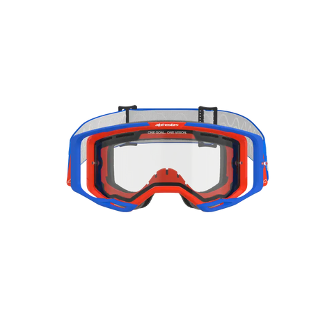 Goggles Alpinestars Vision 8 Wordmark Blue/Orange, Doble Panel de Lente