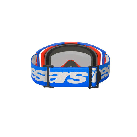 Goggles Alpinestars Vision 8 Wordmark Blue/Orange, Red Mirror Lens