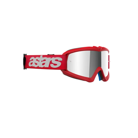 Goggles Alpinestars Vision Youth Blaze para Niño Red, Mirror Silver Lens