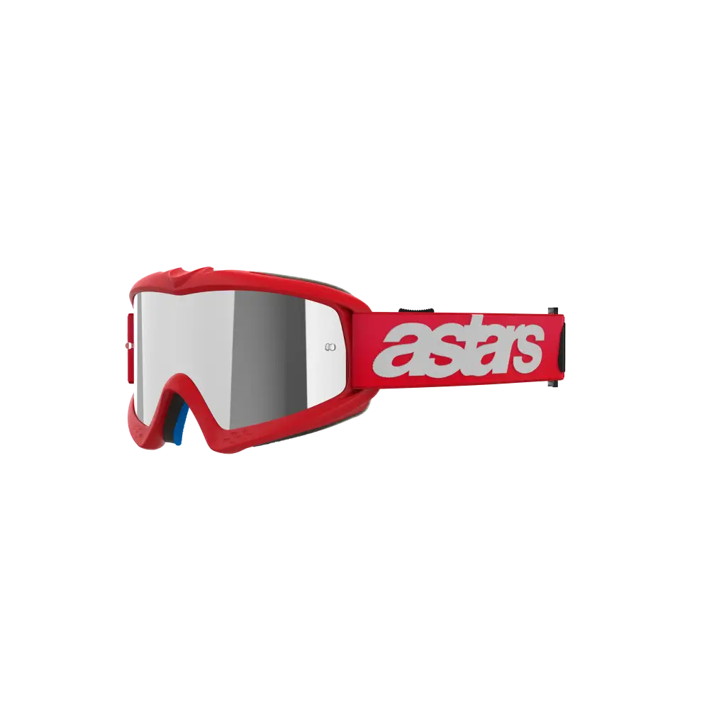 Goggles Alpinestars Vision Youth Blaze para Niño Red, Mirror Silver Lens