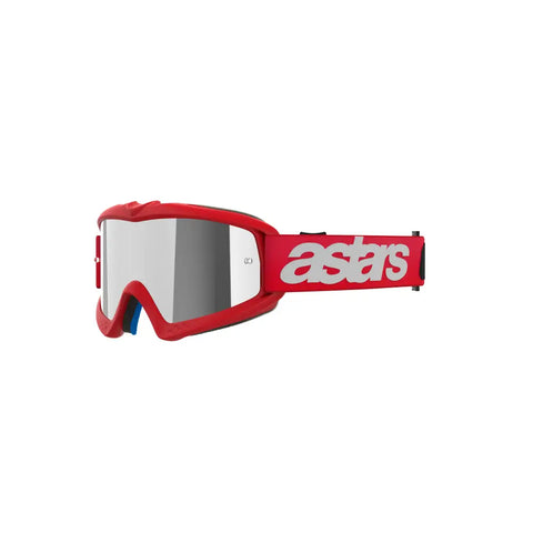 Goggles Alpinestars Vision Youth Blaze para Niño Red, Mirror Silver Lens