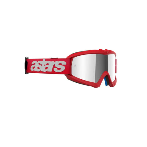 Goggles Alpinestars Vision Youth Blaze para Niño Red, Mirror Silver Lens