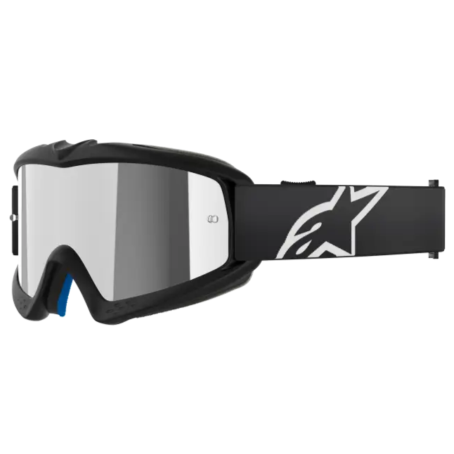 Goggles Alpinestars Vision Youth Corp para Niño Black, Mirror Silver Lens