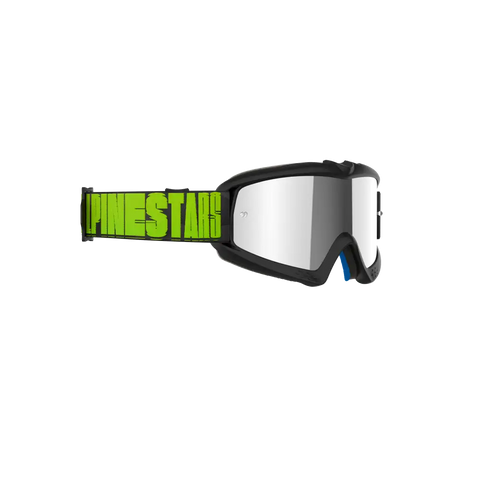 Goggles Alpinestars Vision Youth Hollow para Niño Charcoal Fluo Yellow, Mirror Silver Lens