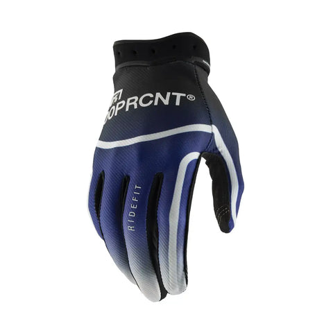 Guantes 100% Ridefit Blue
