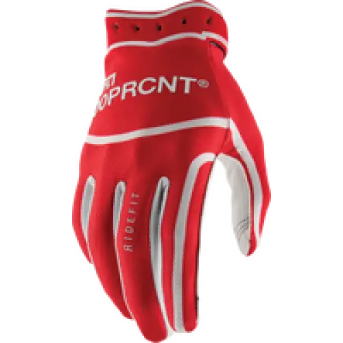 Guantes 100% Ridefit Red
