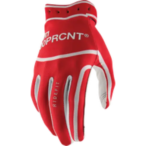 Guantes 100% Ridefit Red