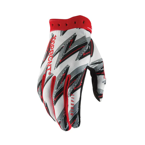 Guantes 100% Ridefit Red