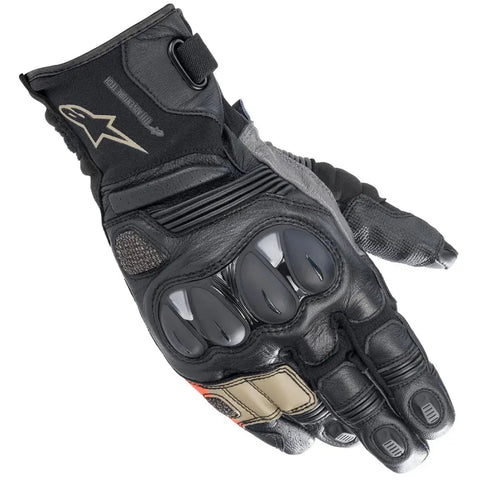 Guantes Alpinestars Belize V2 Drystar Black/Sand/Red Fluo