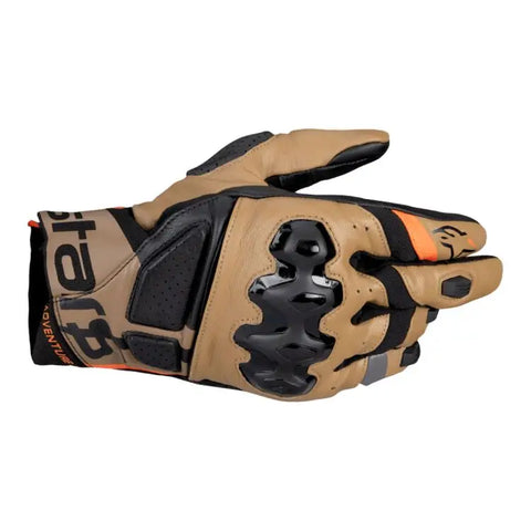 Guantes Alpinestars Belize V3 Drystar Black/Gobi Brown