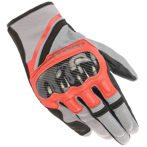 Guantes Alpinestars Chrome Ash Gray/Black/Bright Red