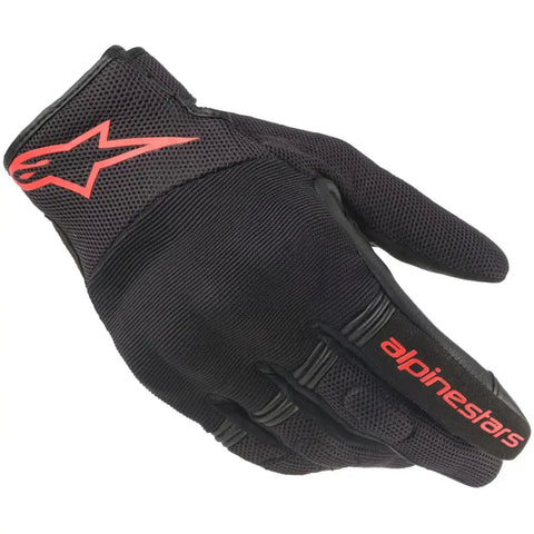 Guantes Alpinestars Copper Black/Red Fluo