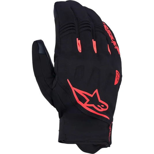 Guantes Alpinestars Faster V3 Plasma Drystar Black/Fluo Red