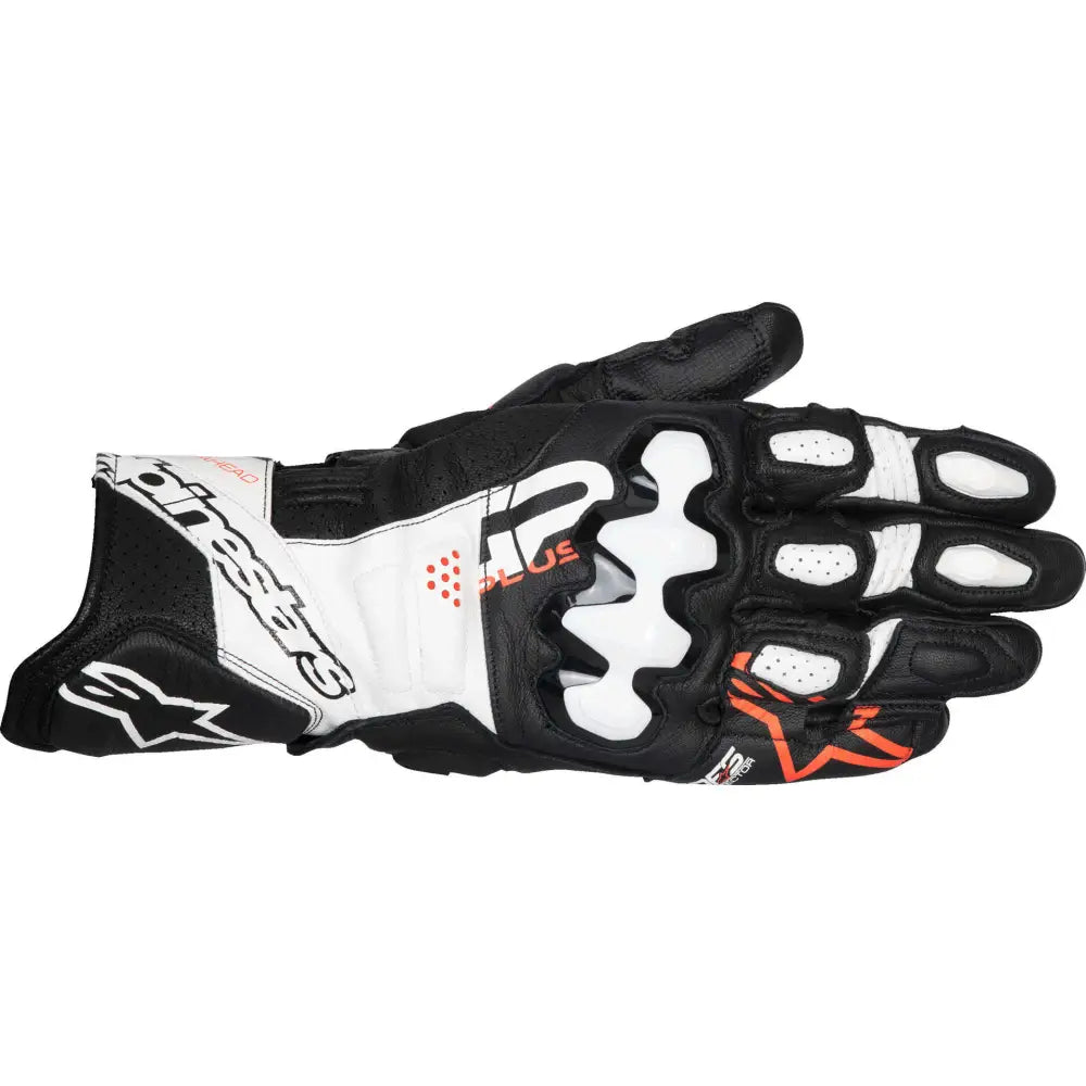 Guantes Alpinestars GP Plus R V3 Black/White/Red Fluo