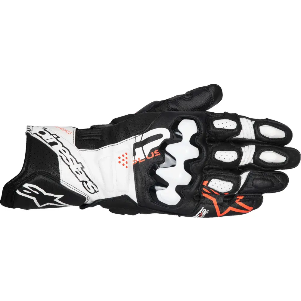 Guantes Alpinestars GP Plus R V3 Black/White/Red Fluo