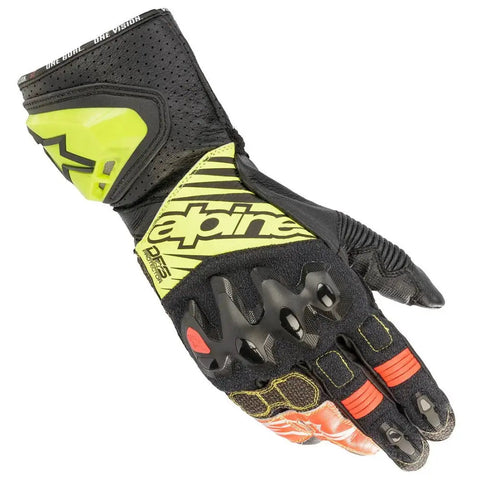 Guantes Alpinestars GP Tech v2 Black/Yellow Fluo/White/Red Fluo