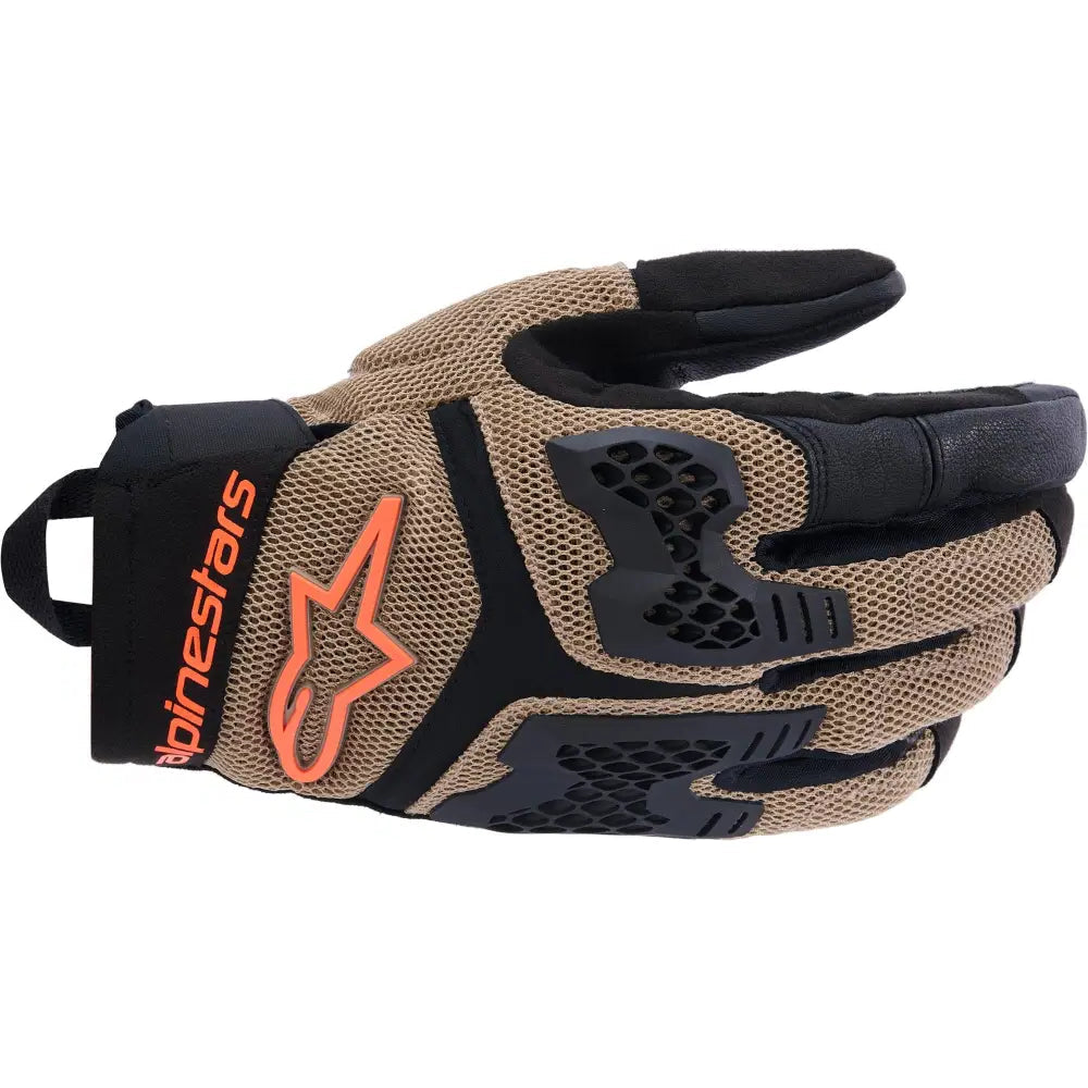Guantes Alpinestars Manti Air Dark Khaki/Black/Orange Fluo