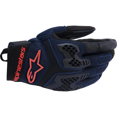 Guantes Alpinestars Manti Air Deep Blue/Red Fluo/Asphalt