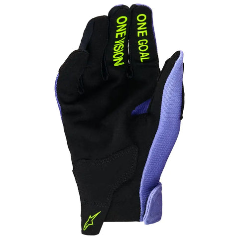Guantes Alpinestars Radar para Niño Purple/Yellow Fluo