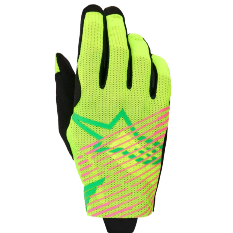 Guantes Alpinestars Radar Pro Green/Yellow Fluo/Pink Fluo