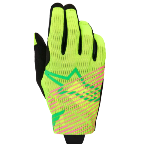 Guantes Alpinestars Radar Pro Green/Yellow Fluo/Pink Fluo