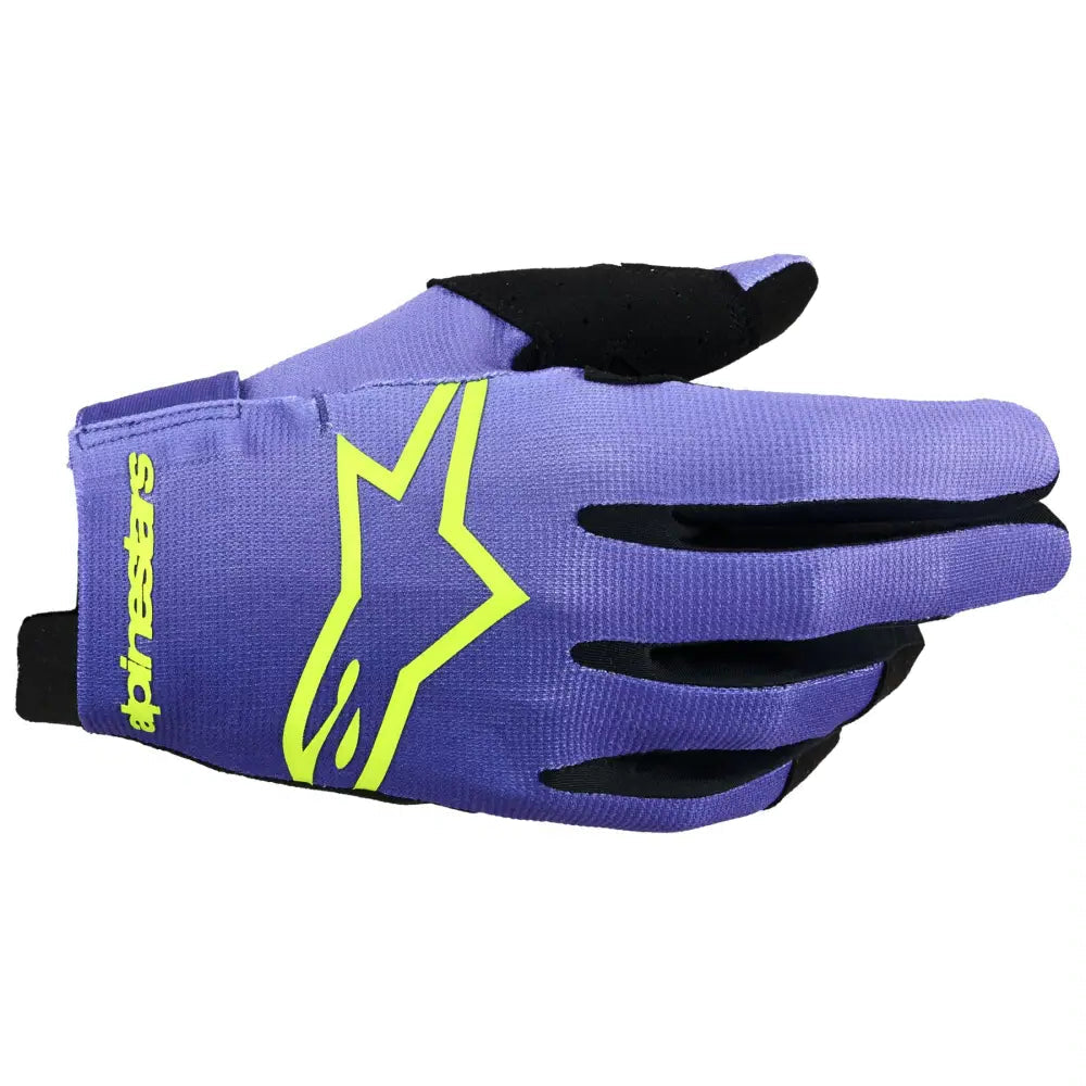 Guantes Alpinestars Radar Purple/Yellow Fluo