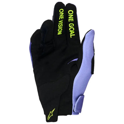 Guantes Alpinestars Radar Purple/Yellow Fluo