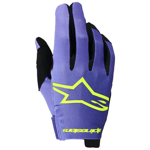 Guantes Alpinestars Radar Purple/Yellow Fluo