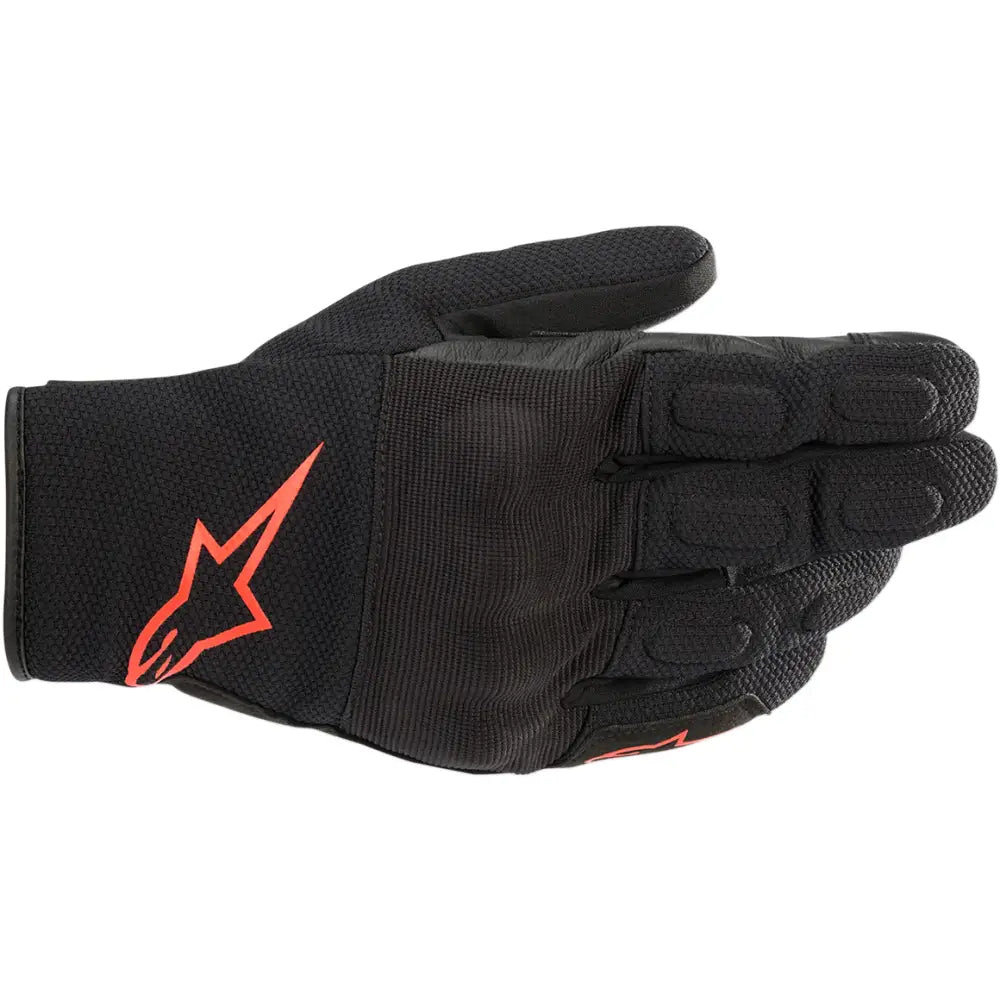 Guantes Alpinestars S-Max Drystar® Black/Red Fluorescent