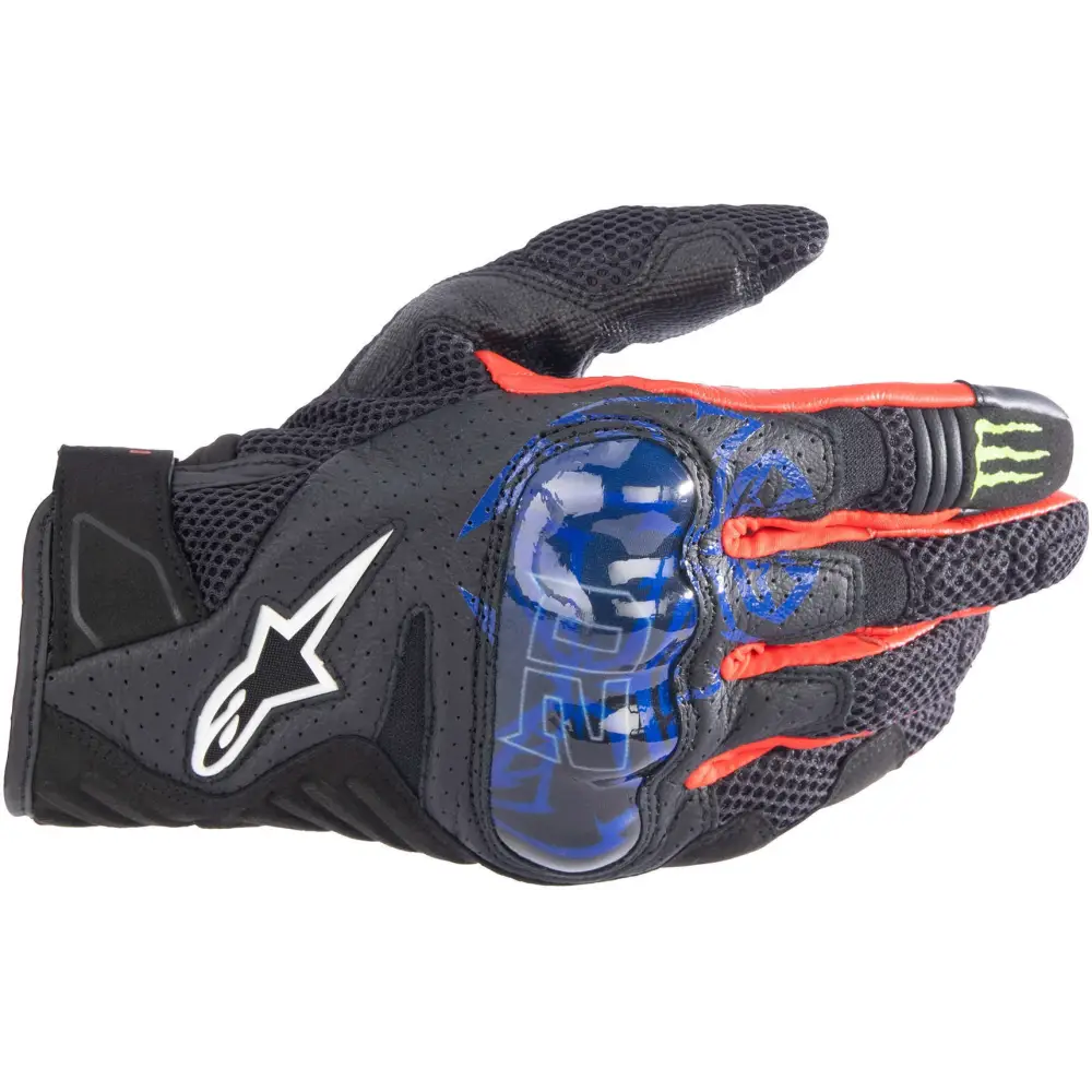 Guantes Alpinestars SMX-1 Air v2 FQ 20 Monster Black/Blue/Bright Red/Green