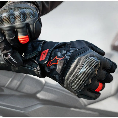Guantes Alpinestars SMX-Z Drystar® Black/Red Fluo