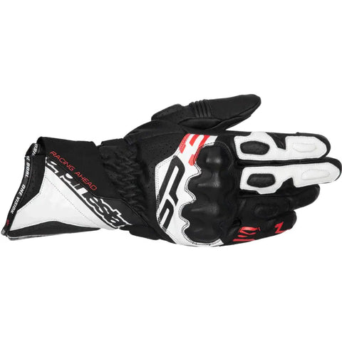 Guantes Alpinestars SP-3 Black/White/Red Fluo