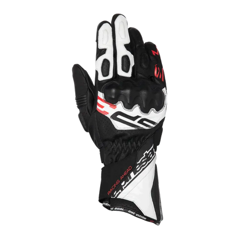 Guantes Alpinestars SP-3 Black/White/Red Fluo