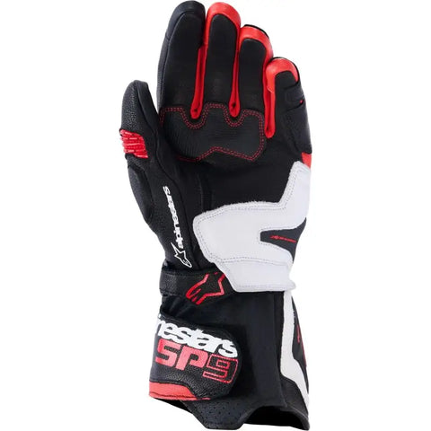 Guantes Alpinestars SP-9 Black/White/Bright Red