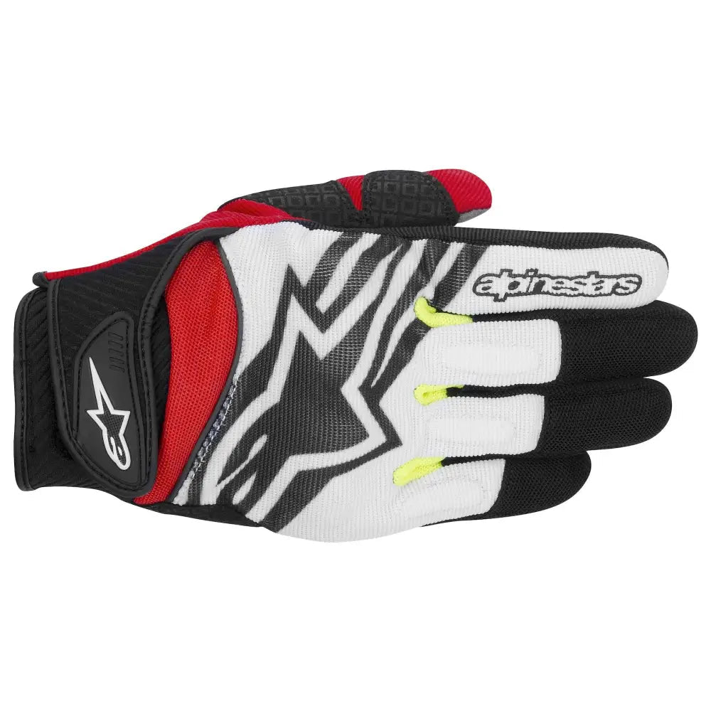 Guantes Alpinestars Spartan Black/White/Yellow/Red