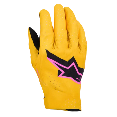 Guantes Alpinestars Supertech MX Gold/Black/Pink Fluo