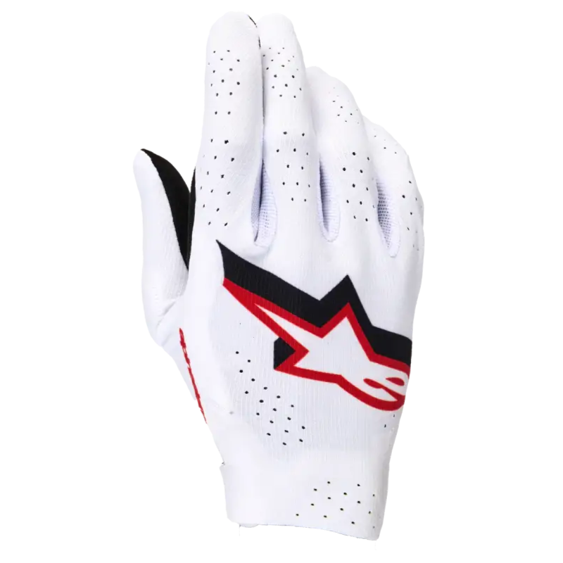 Guantes Alpinestars Supertech MX White/Black/Fire Red