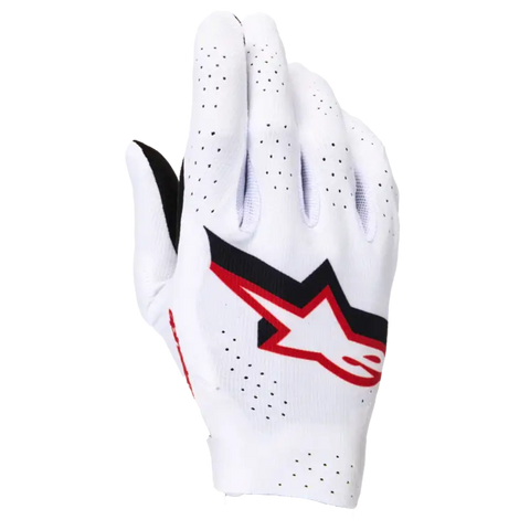 Guantes Alpinestars Supertech MX White/Black/Fire Red