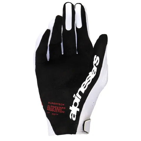 Guantes Alpinestars Supertech MX White/Black/Fire Red