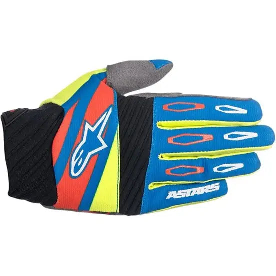 Guantes Alpinestars Techstar Factory Blue/Yellow Fluo/Red