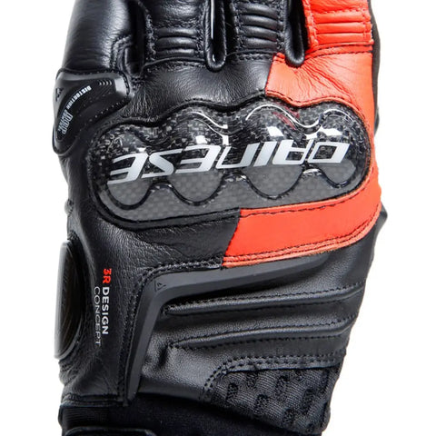 Guantes Cortos Dainese Carbon 4 Racing Black/Fluo-Red