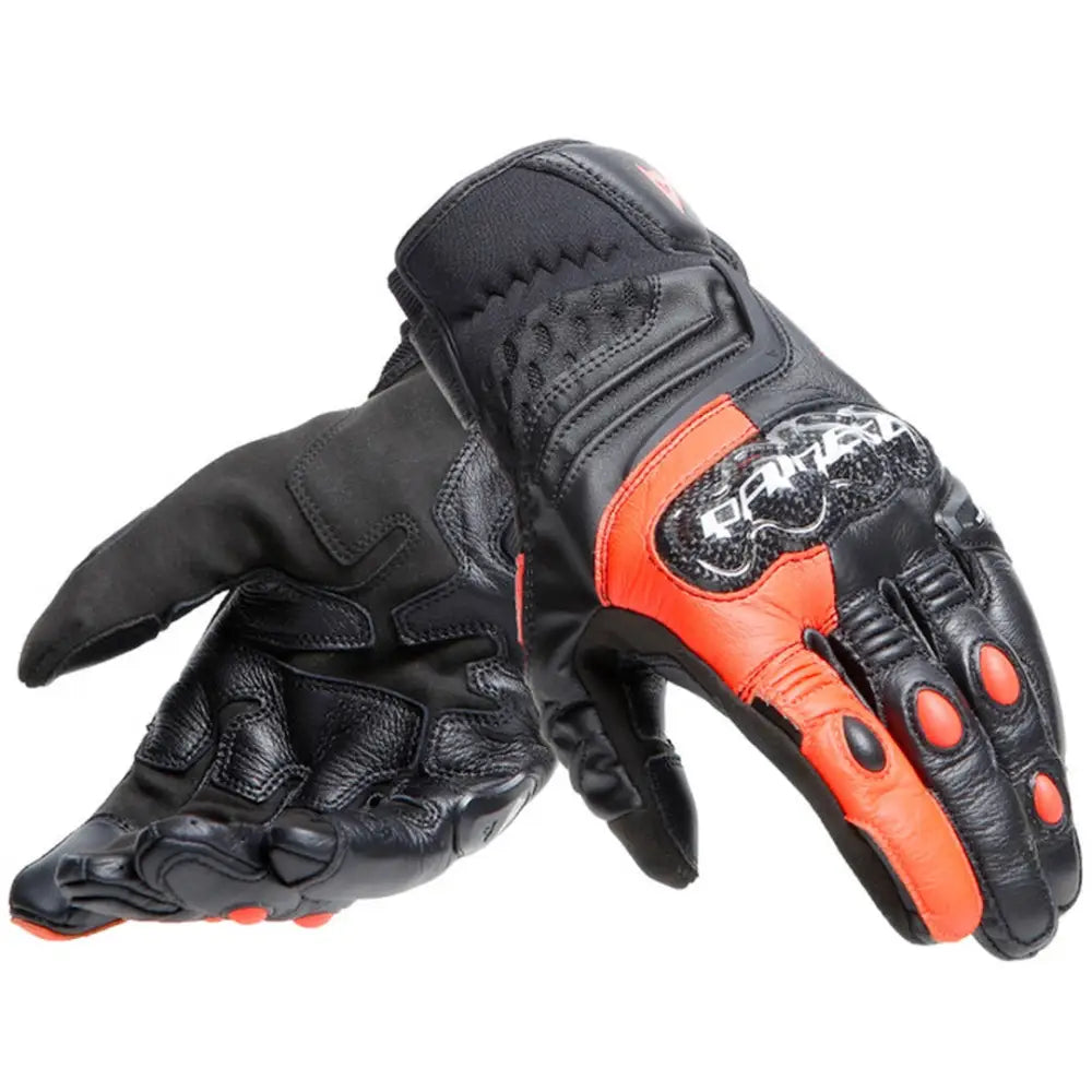 Guantes Cortos Dainese Carbon 4 Racing Black/Fluo-Red