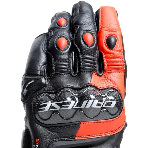 Guantes Cortos Dainese Carbon 4 Racing Black/Fluo-Red