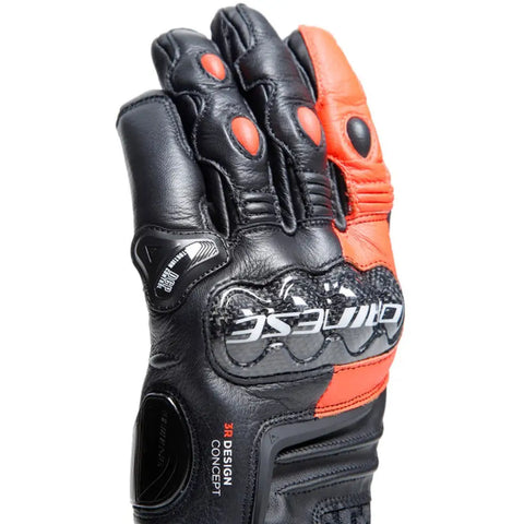 Guantes Cortos Dainese Carbon 4 Racing Black/Fluo-Red