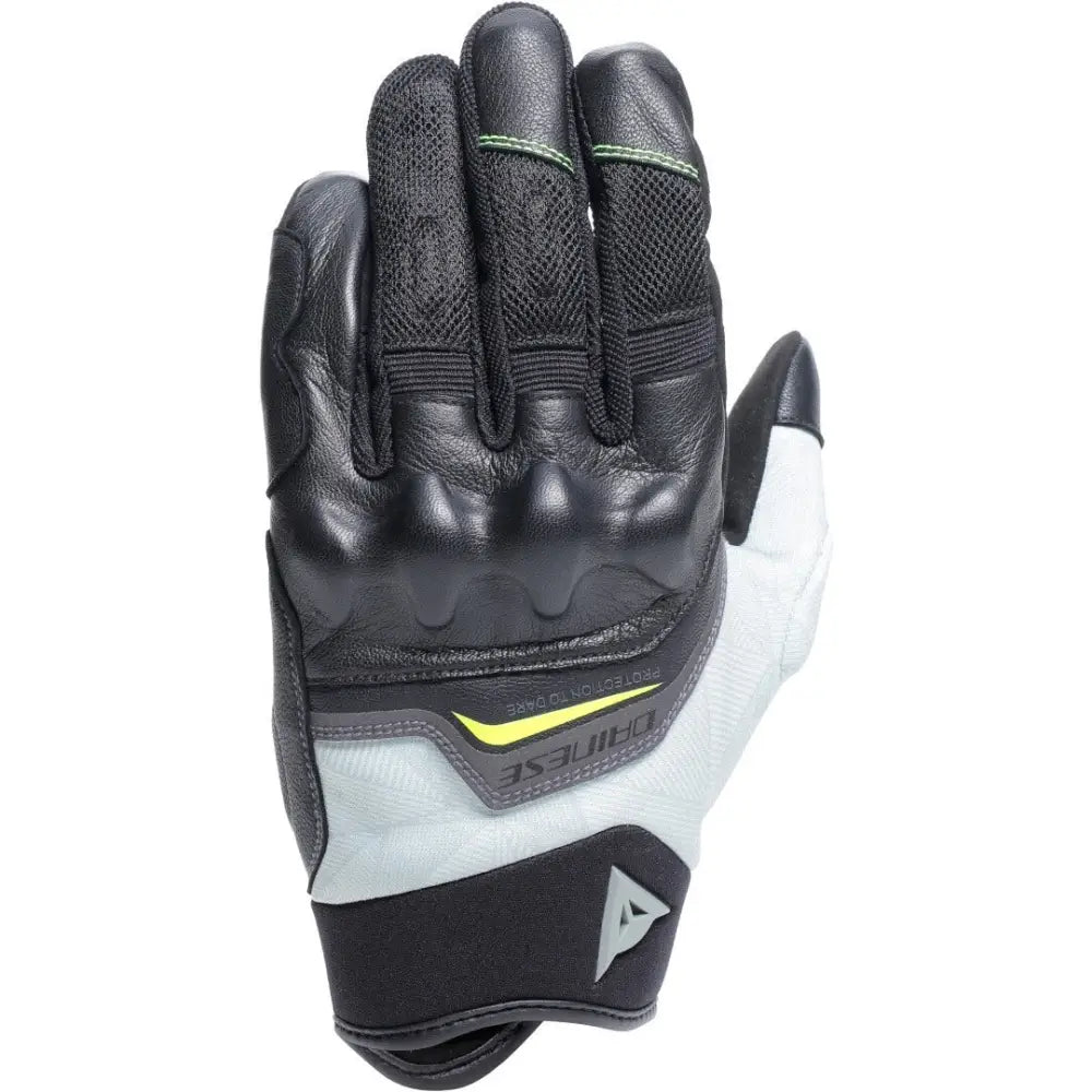 Guantes Cortos Dainese Ermex Black/Green (Talla S)