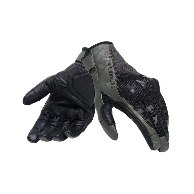 Guantes Cortos Dainese Karakum Ergo-Tek Black/Dark Green