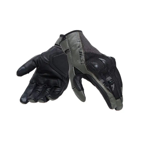 Guantes Cortos Dainese Karakum Ergo-Tek Black/Dark Green