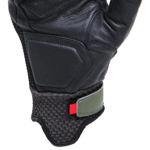 Guantes Cortos Dainese Karakum Ergo-Tek Black/Dark Green